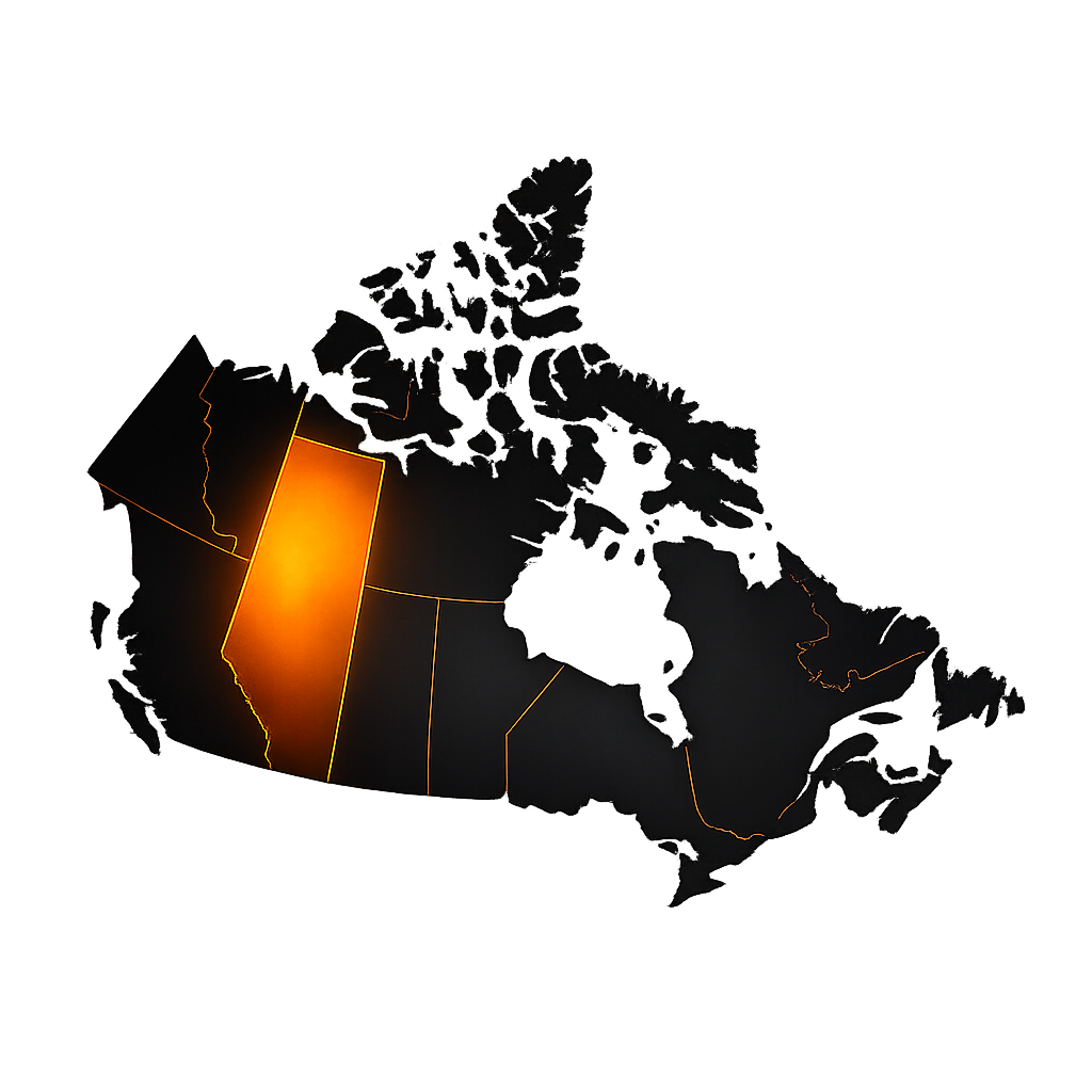 Map of Canada - Calgary