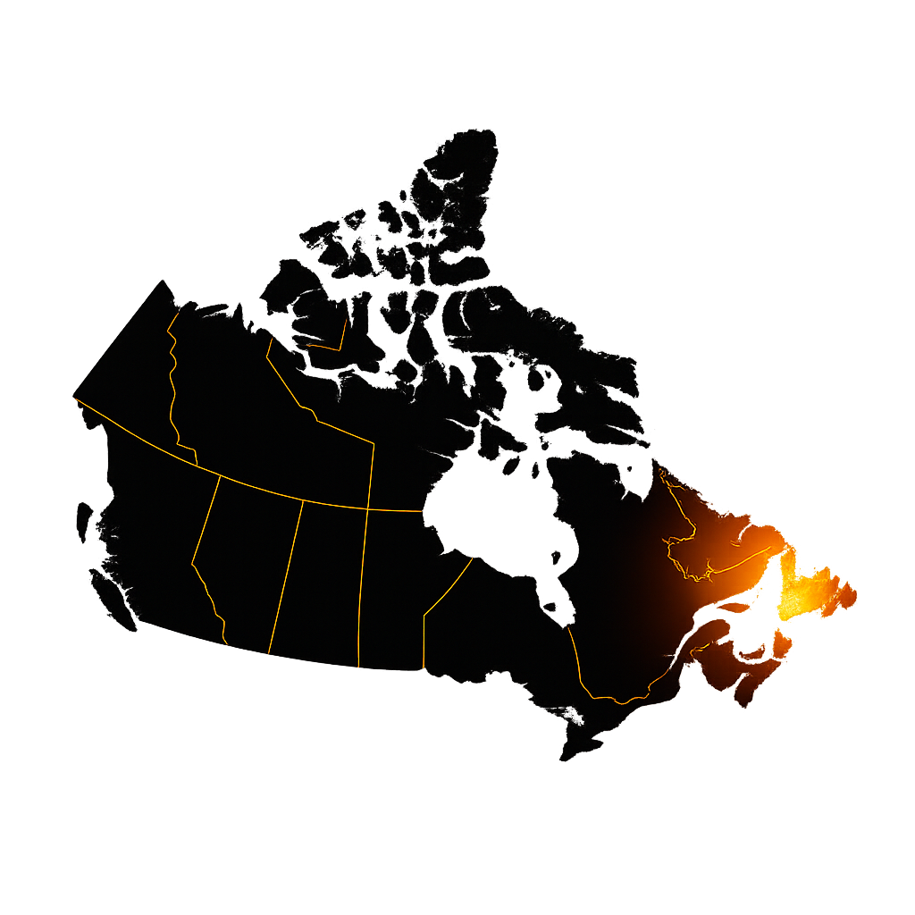 Map of Canada - Moncton