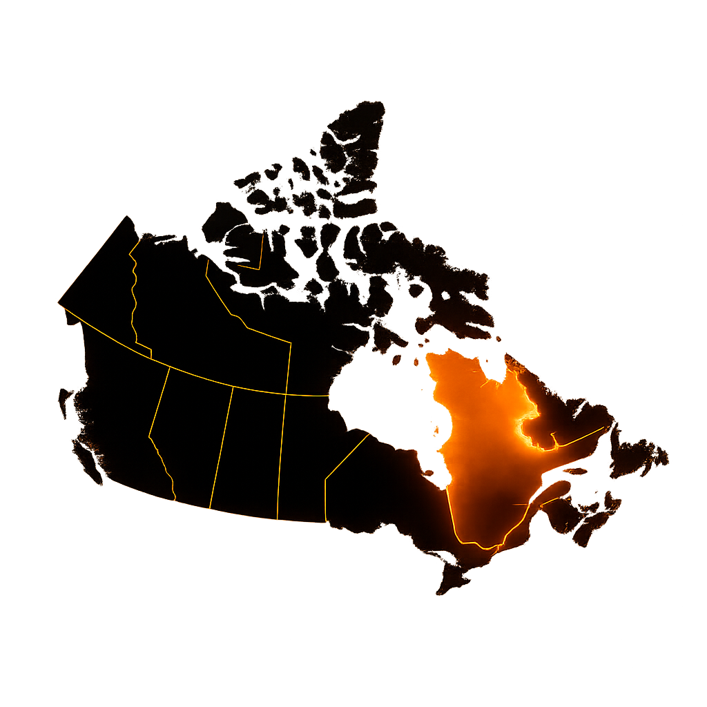 Map of Canada - Montreal