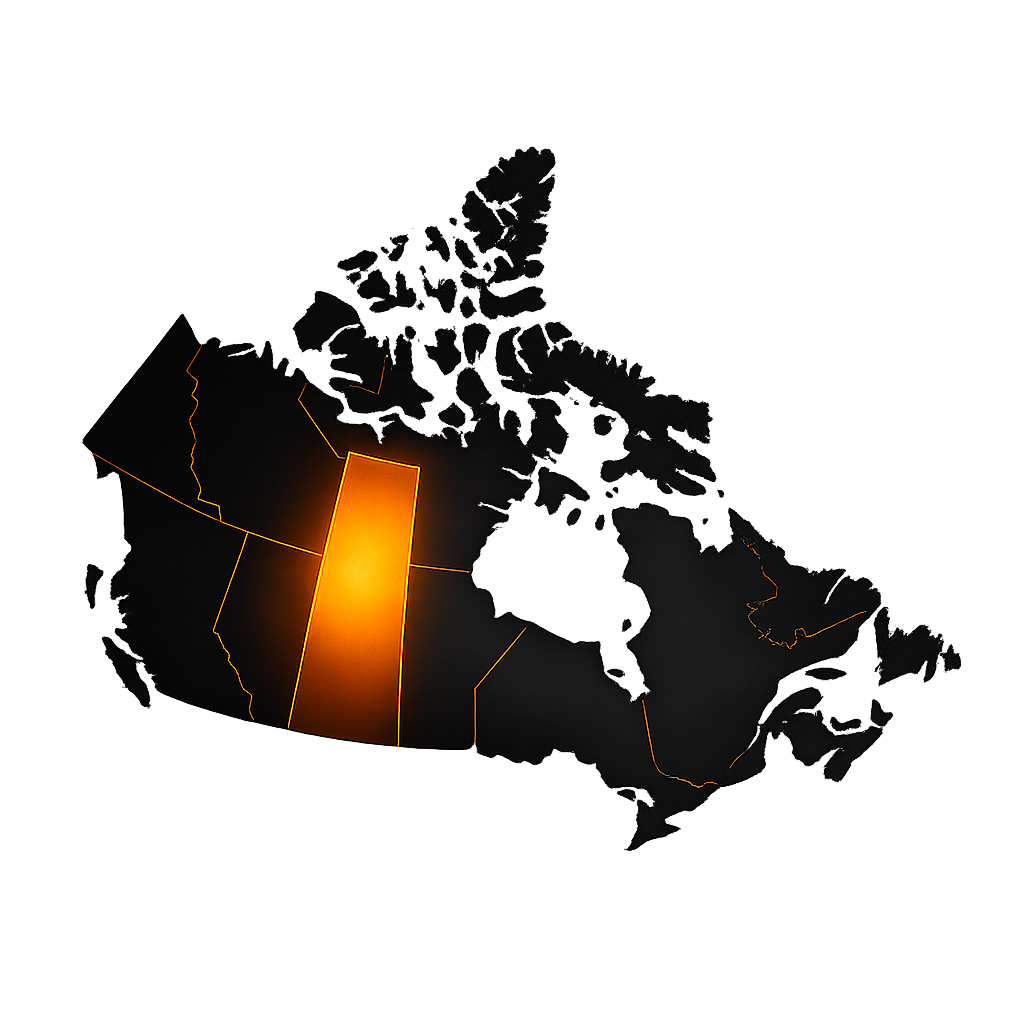 Map of Canada - Regina