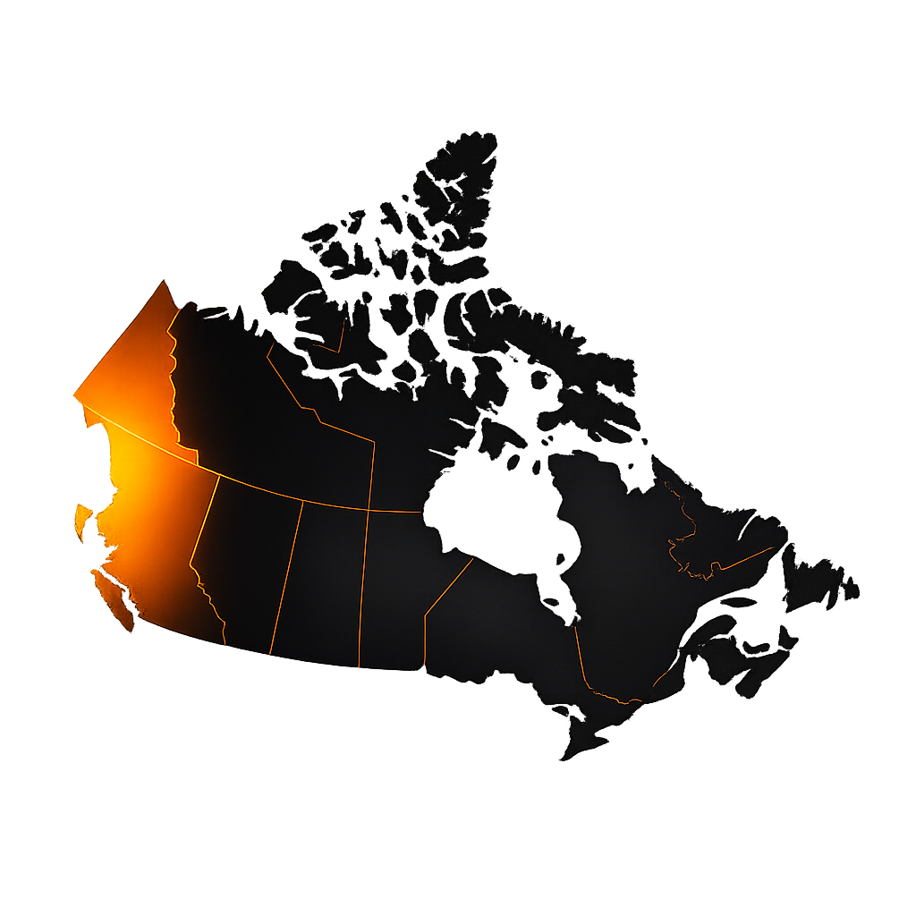 Map of Canada - Vancouver
