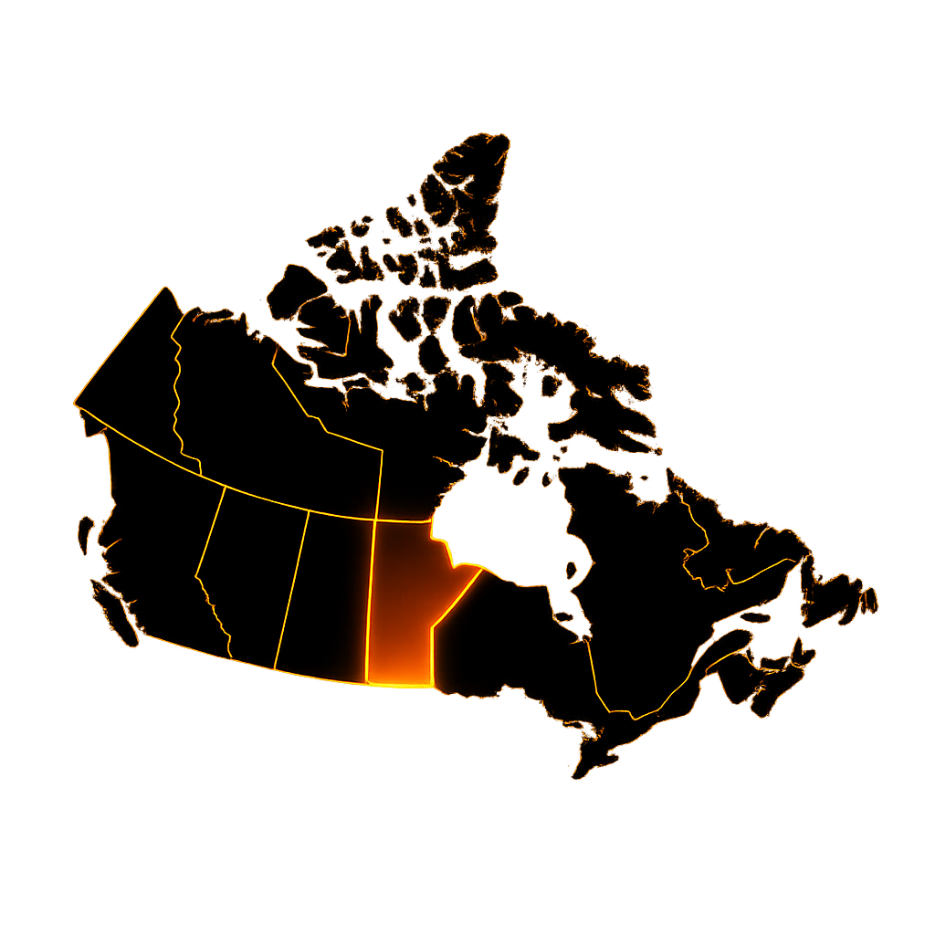 Map of Canada - Winnipeg